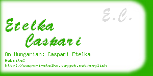 etelka caspari business card